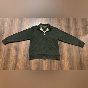 Men’s Eddie Bauer Green Sherpa Zipup Jacket XL